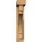 Ekena Millwork Merced Block Rough Sawn Bracket w/ Offset Brace, Western Red Cedar, 4"W x 20"D x 20"H BKT0402X20X20MRC05RWR - alternate 2